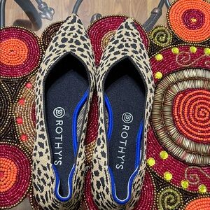Rothy’s The Point Leopard Retired Print Shoes